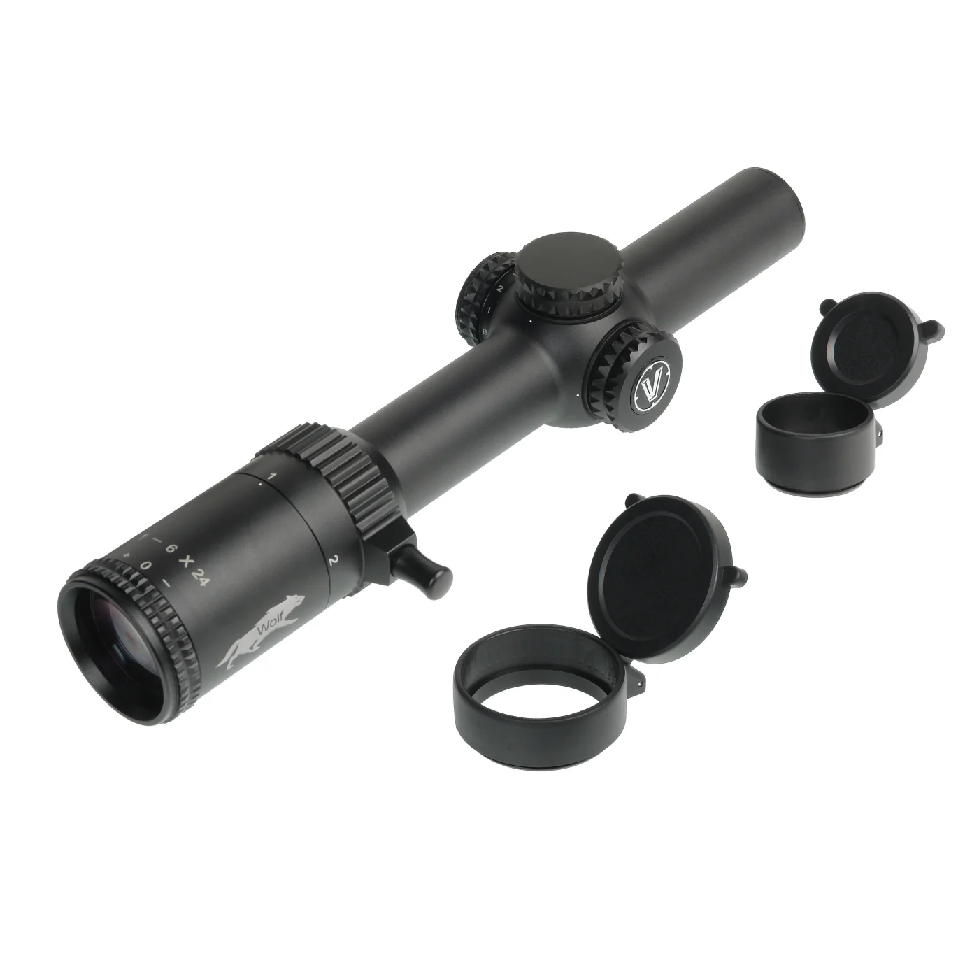 Прицел оптический Veber Wolf 1-6х24 GB FD07 (DnD) Загонник