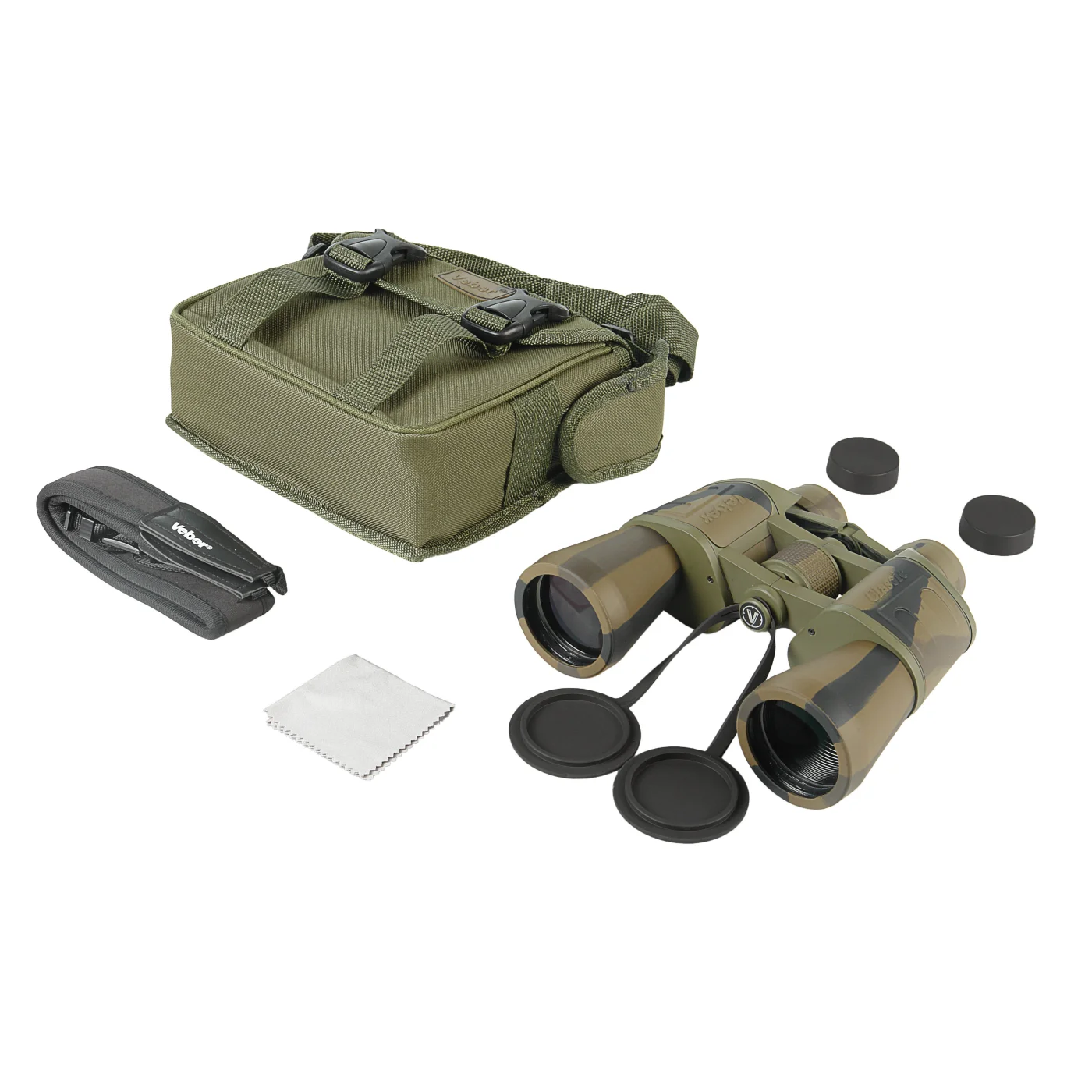 Бинокль Veber Classic БПЦ 20x50 VR камуфлированный
