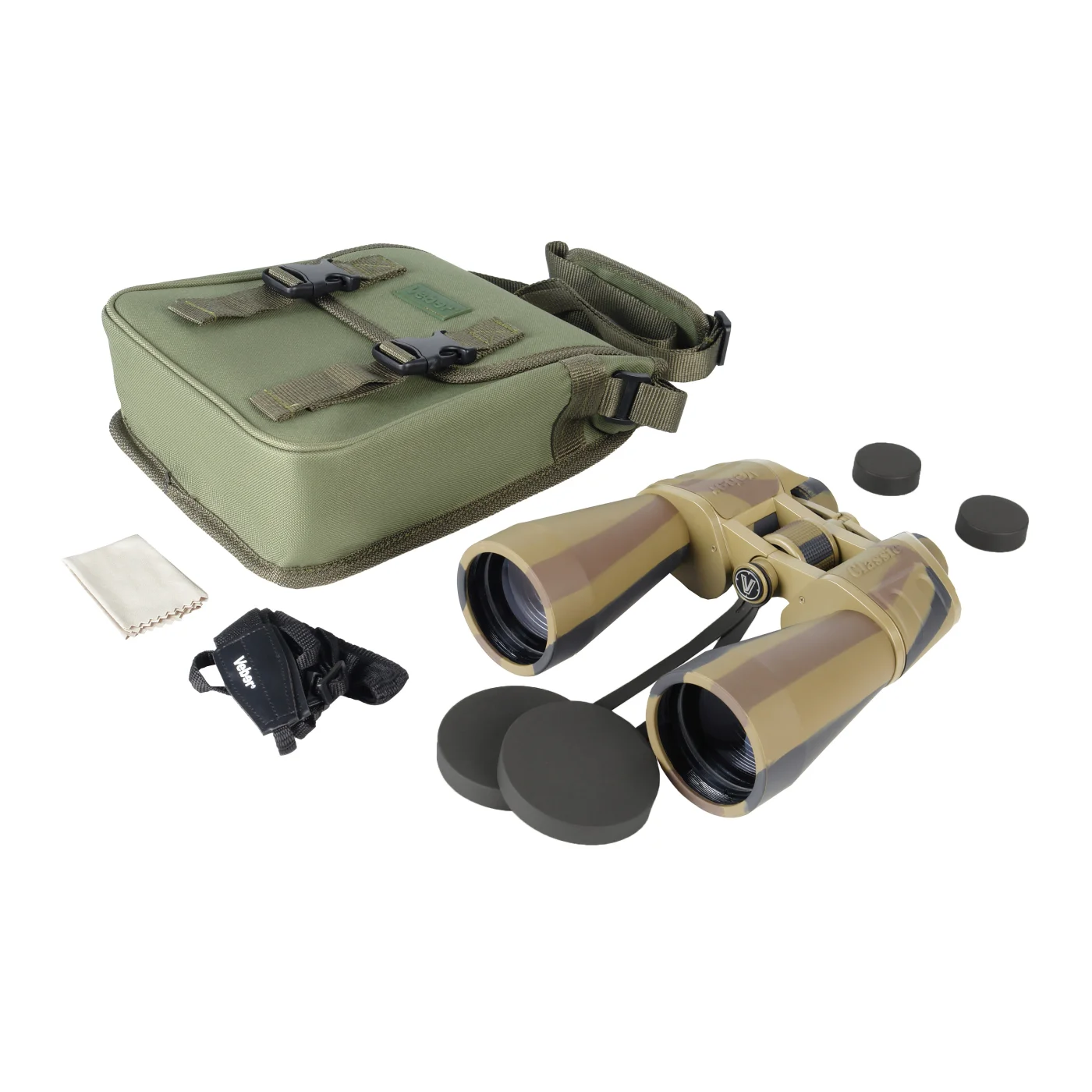Бинокль Veber Classic БПЦ 20x60 VR камуфлированный