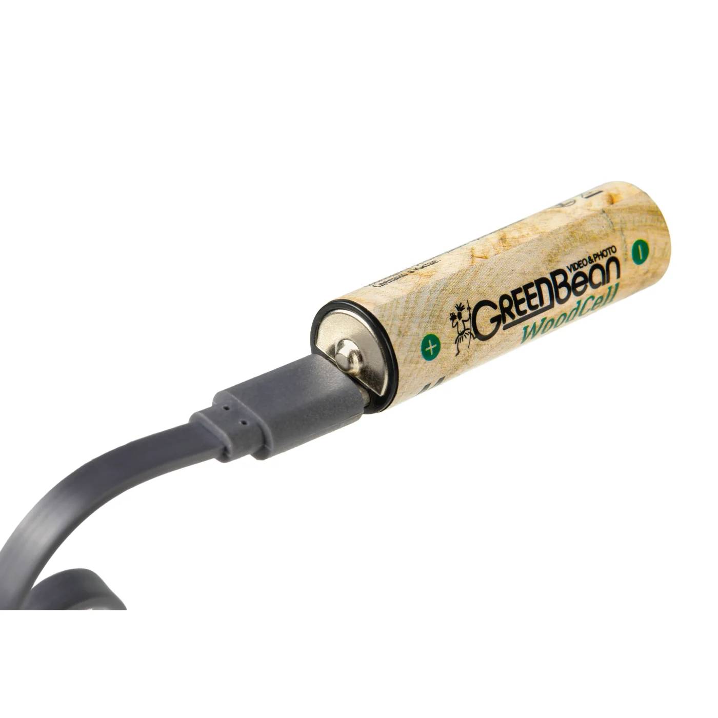 Аккумулятор GreenBean WoodCell AA зарядка USB-C (набор 4 шт)