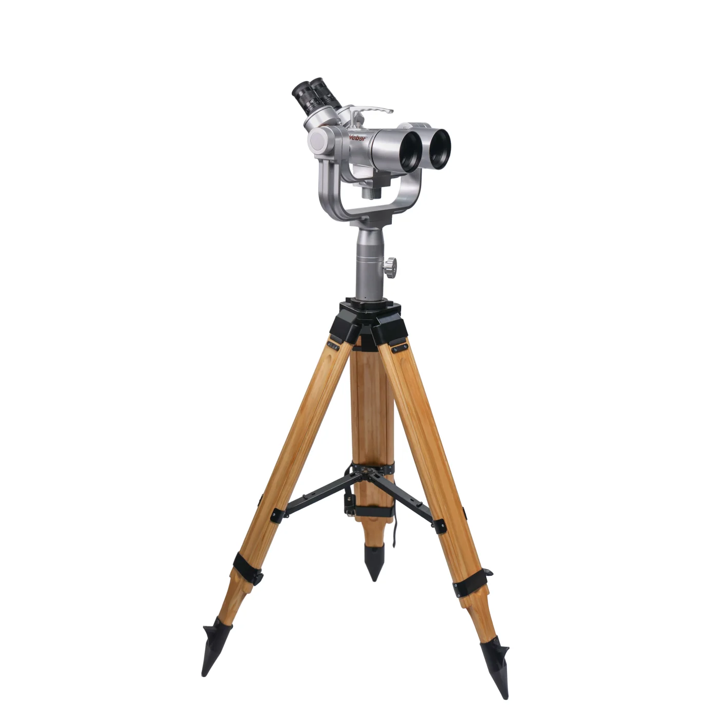 Бинокль смотровой Veber CityView 16x70S B3-T04 на деревянном штативе