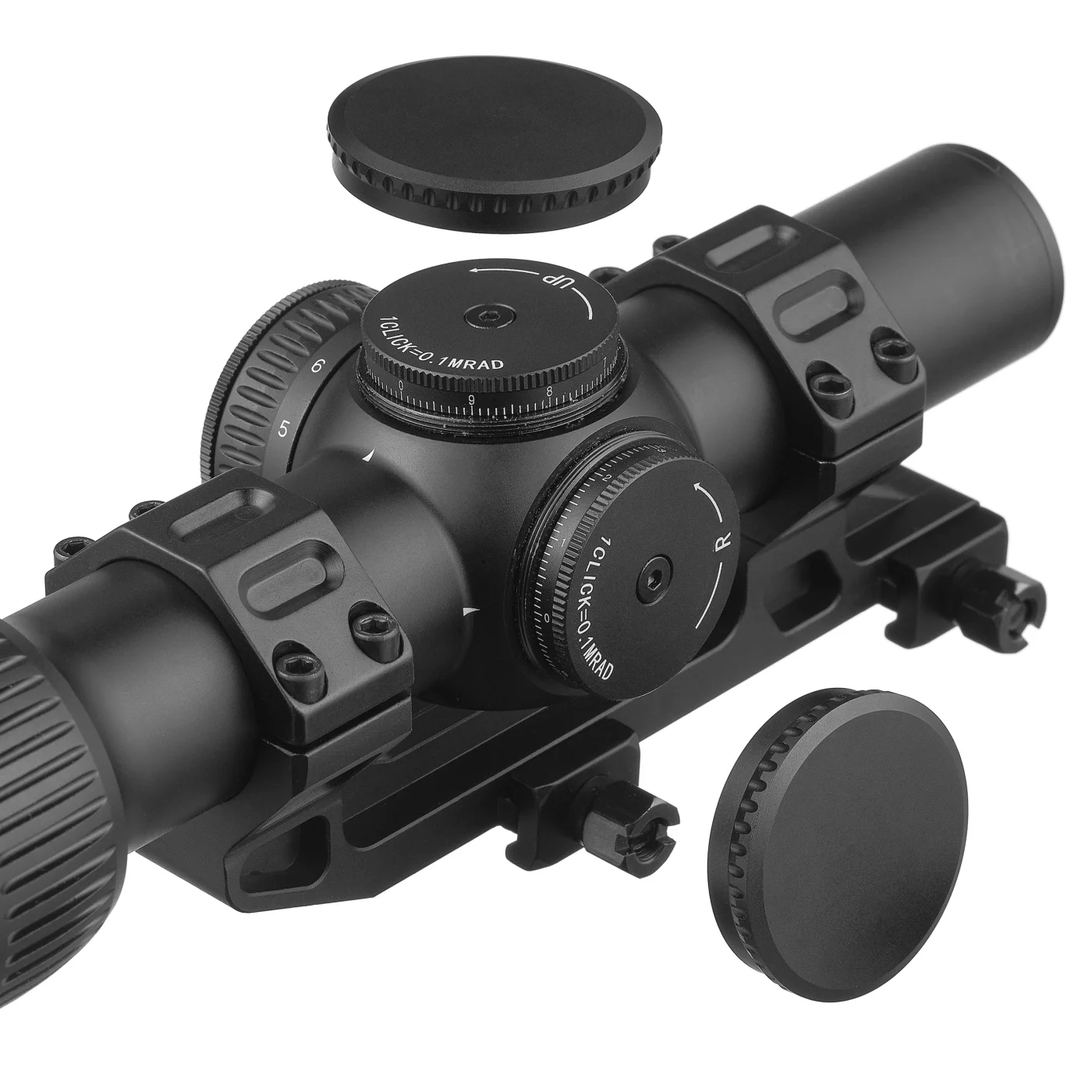 Прицел оптический Veber Black Russian II 1-10x24 IR D1 с креплением