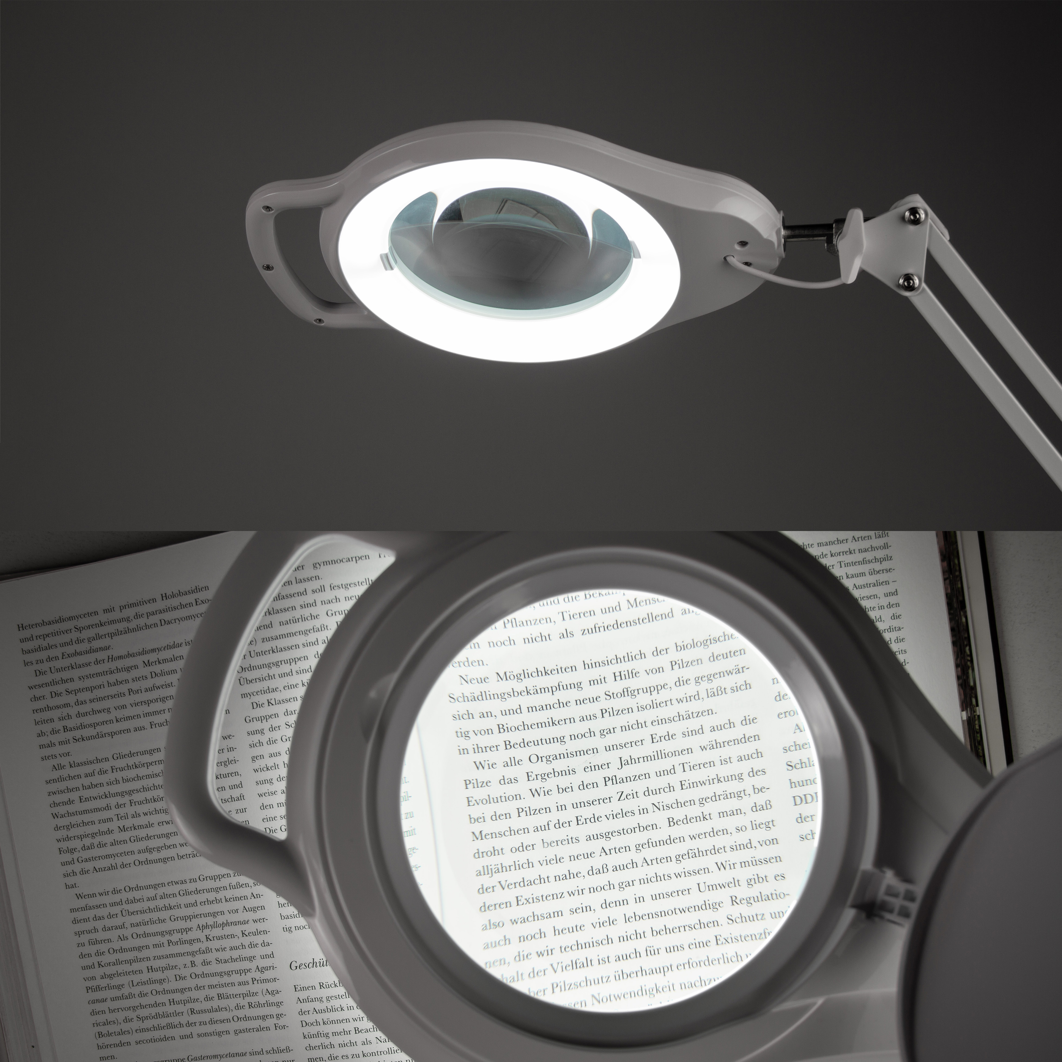 Лупа-лампа Veber Espy F02 5D со струбциной