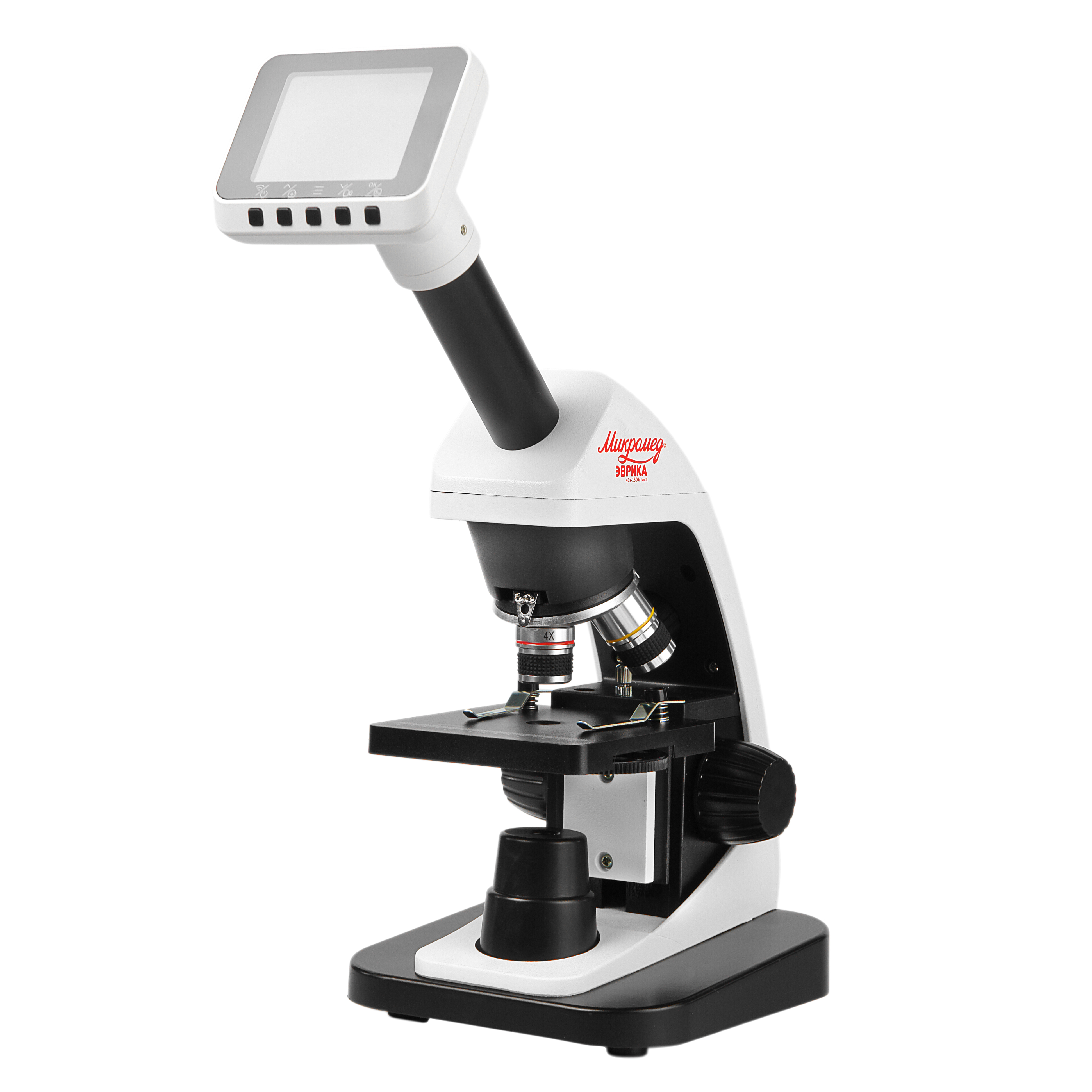 Микроскоп школьный Эврика 40х-1600х (вар. 3) цифровой