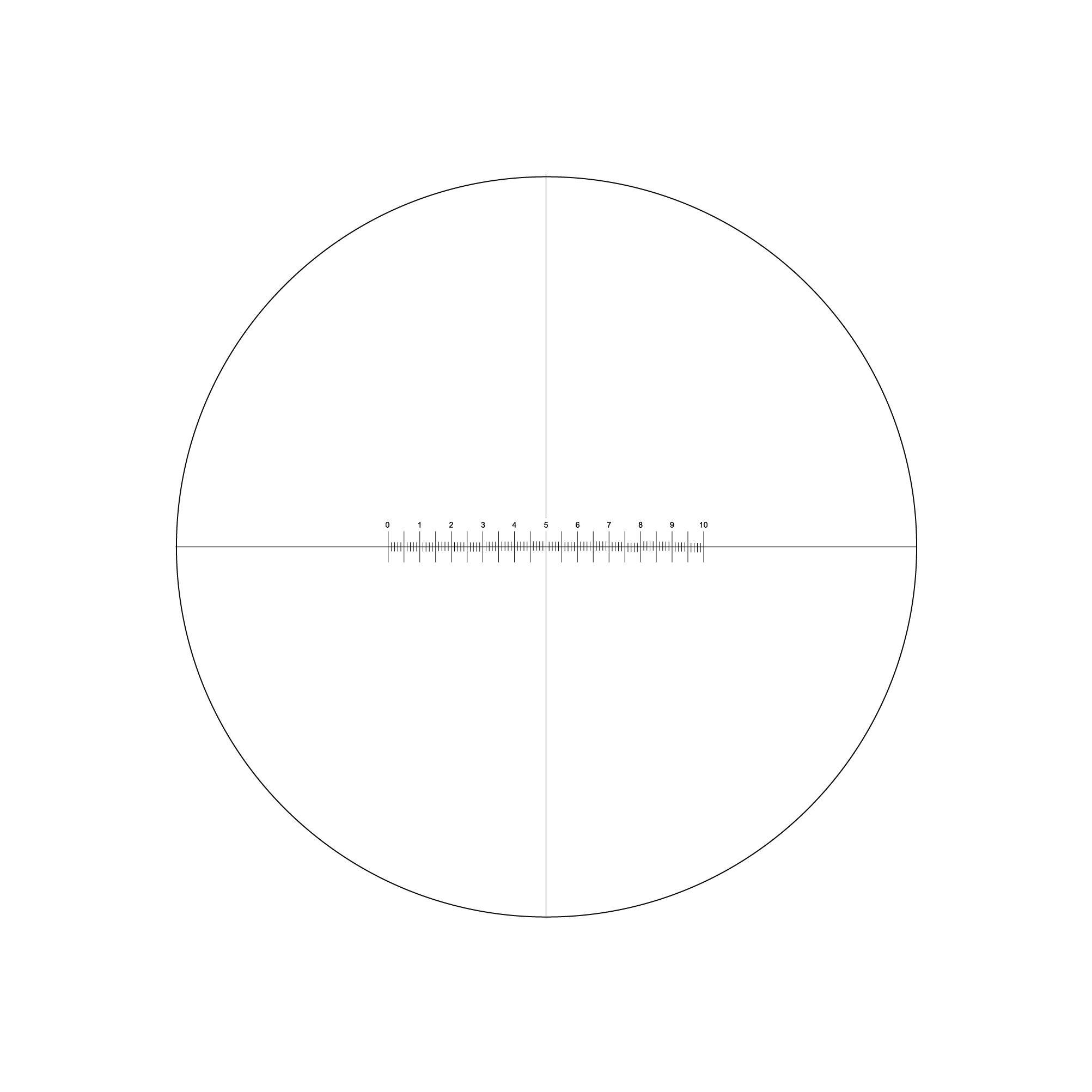 Окуляр WF10X со шкалой (МС 7)