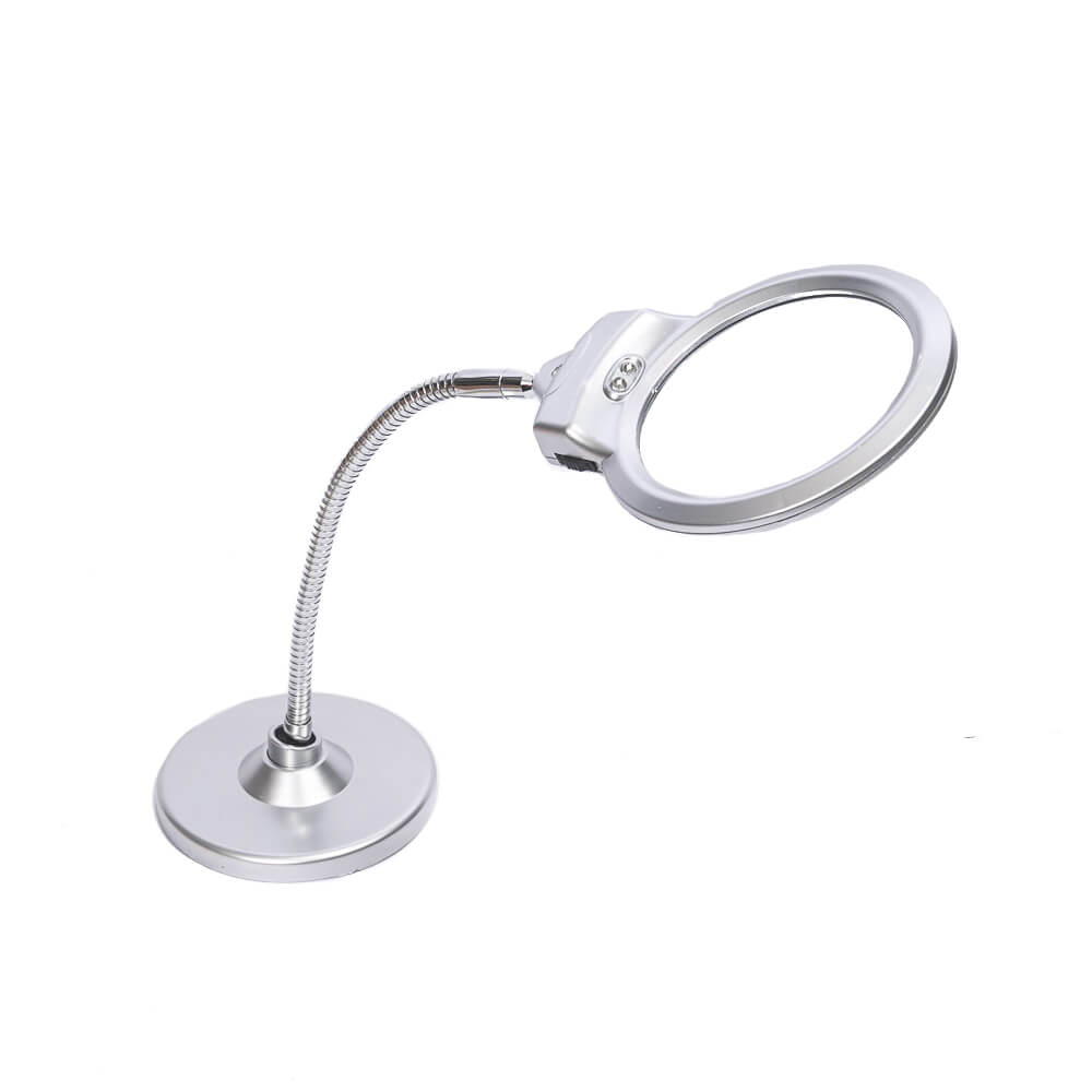 Лупа 48-6 (диам.107мм2.25х,5х, с LED подсветкой)(уценка 01)