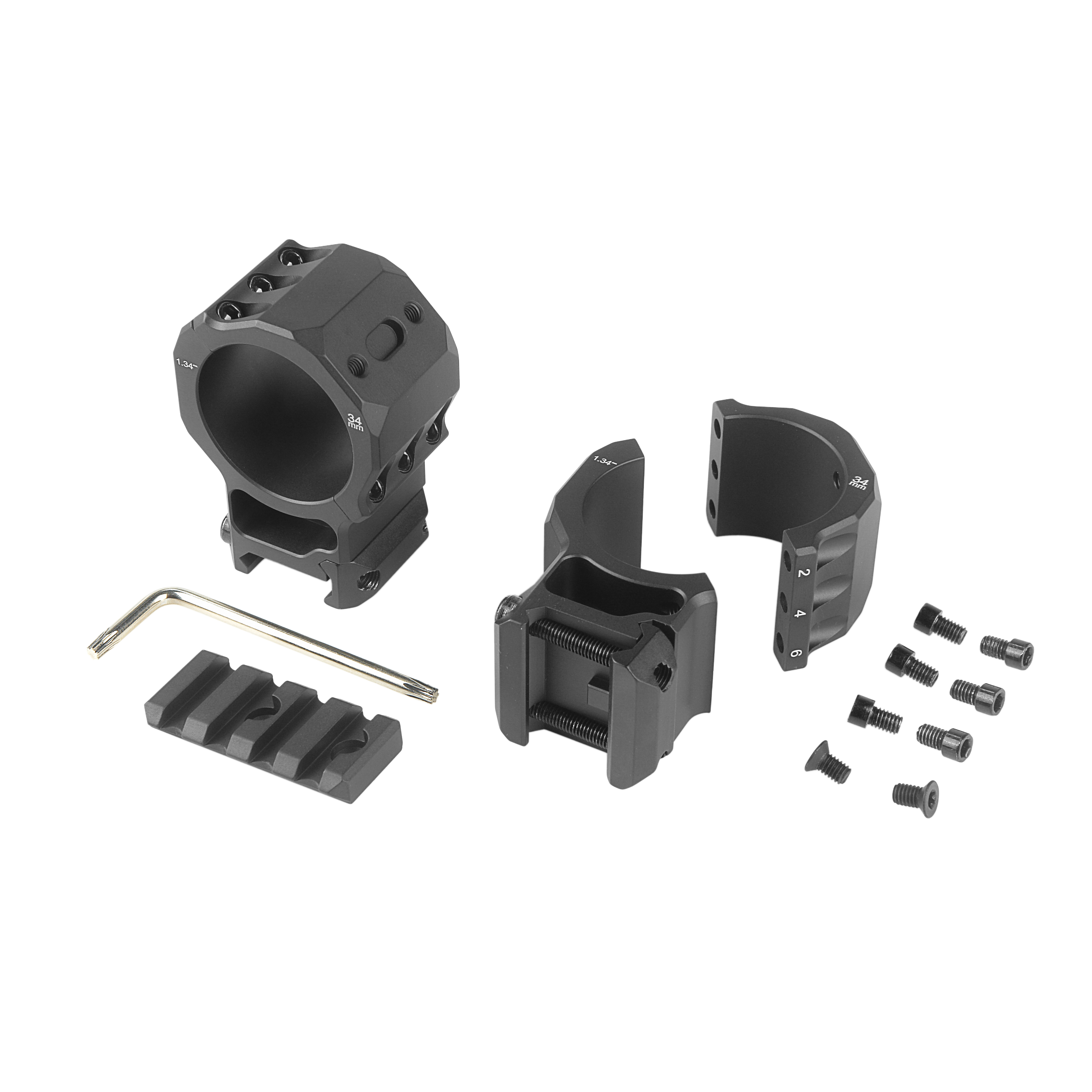 Кольца тактические Veber Alfa PRO R34 на Weaver 7075-T651