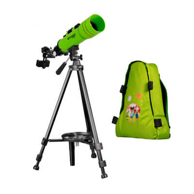 Телескоп BRESSER JUNIOR  70/400 в зеленом рюкзаке (8850610B4K000)