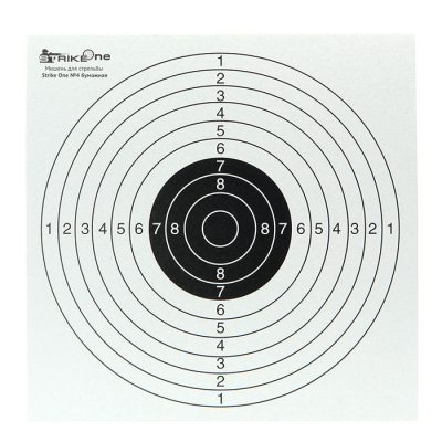Мишень для стрельбы Strike One №4 бумажная (1 шт)
