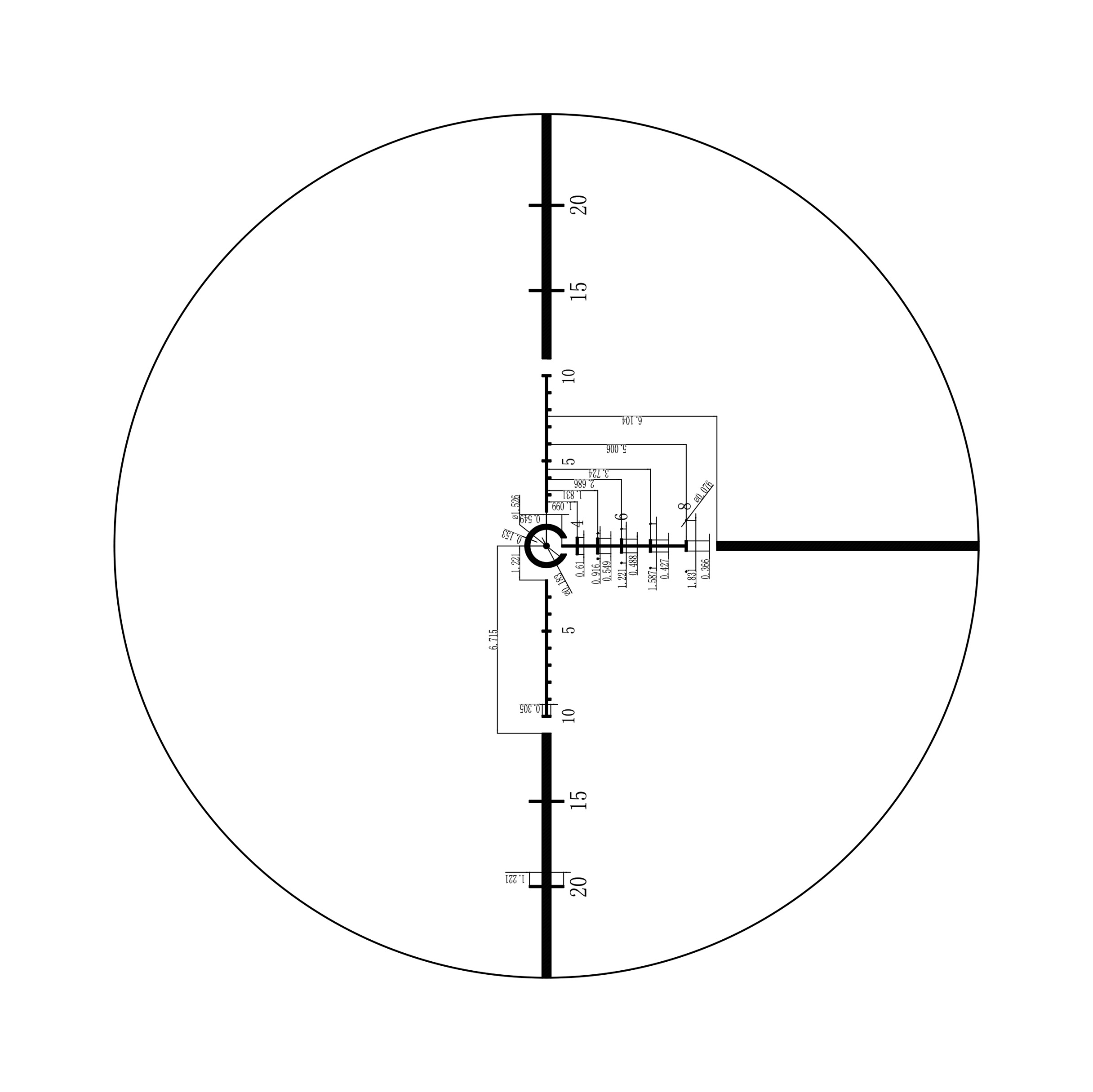 Прицел оптический Veber Black Russian II 1-10x24 IR D1 с креплением