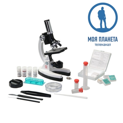 Микроскоп Моя Планета 100x-900x в кейсе