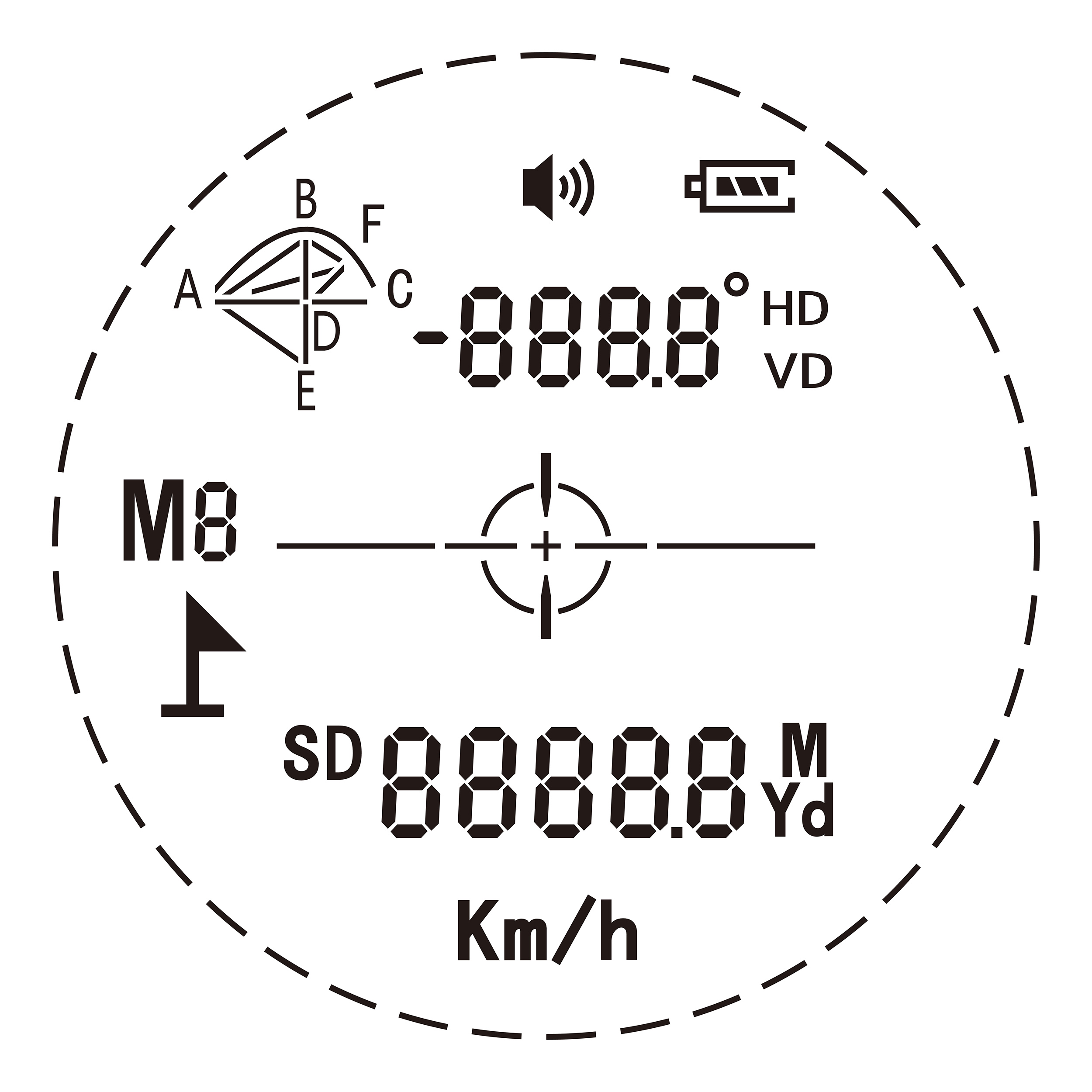 Лазерный дальномер Veber 6x22 LR 1500