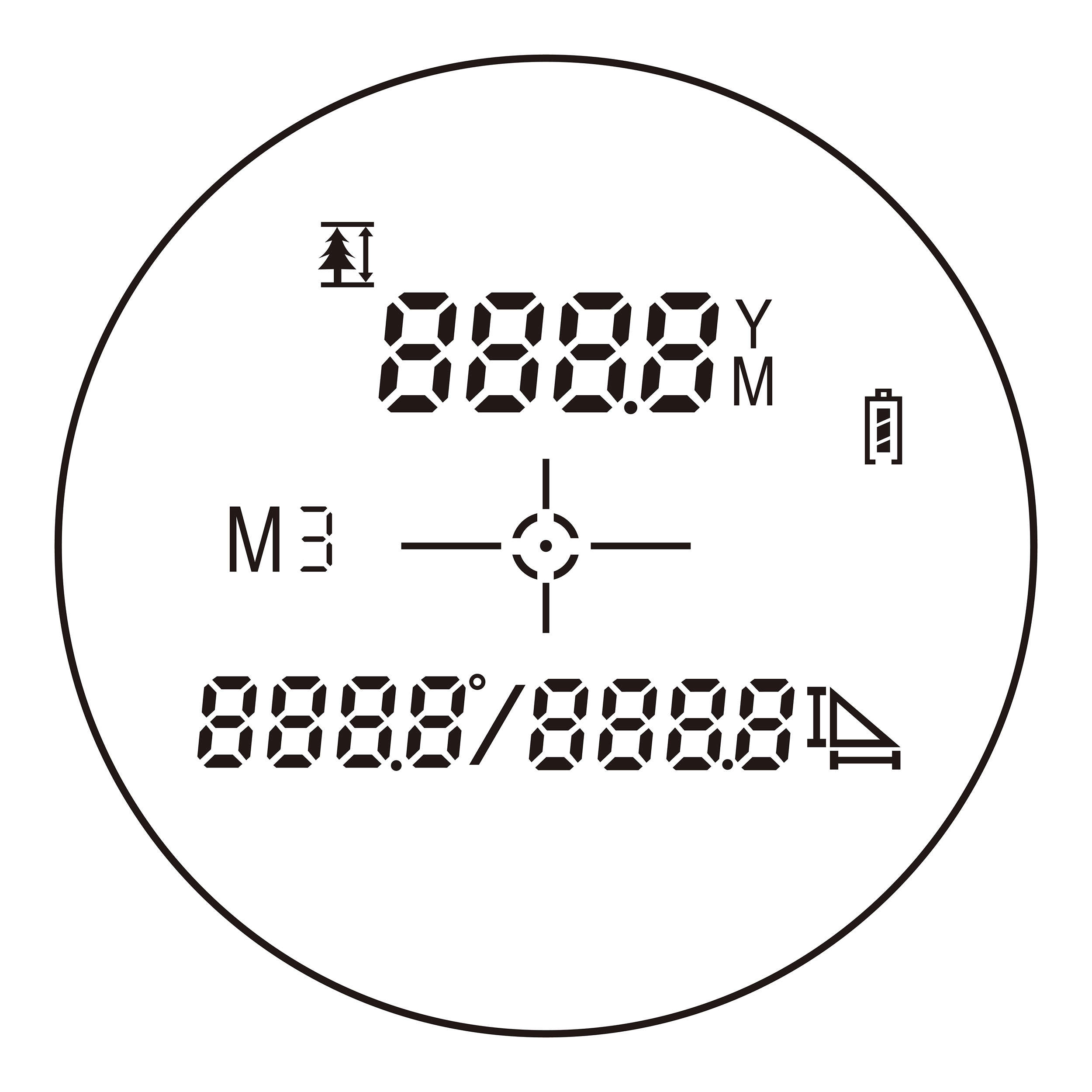 Монокуляр Veber Winger 8x30 RF с лазерным дальномером