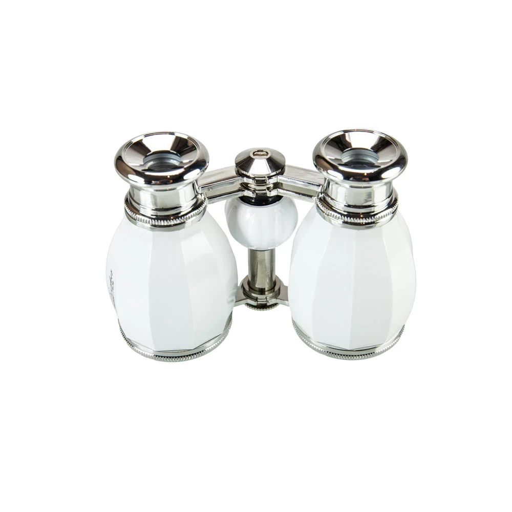 Бинокль БГЦ 4*30 А02 (белый/серебро с фокусировкой)