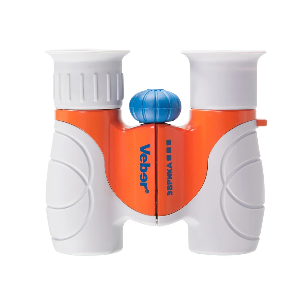 Бинокль детский Veber Эврика 6x21 серый/оранжевый