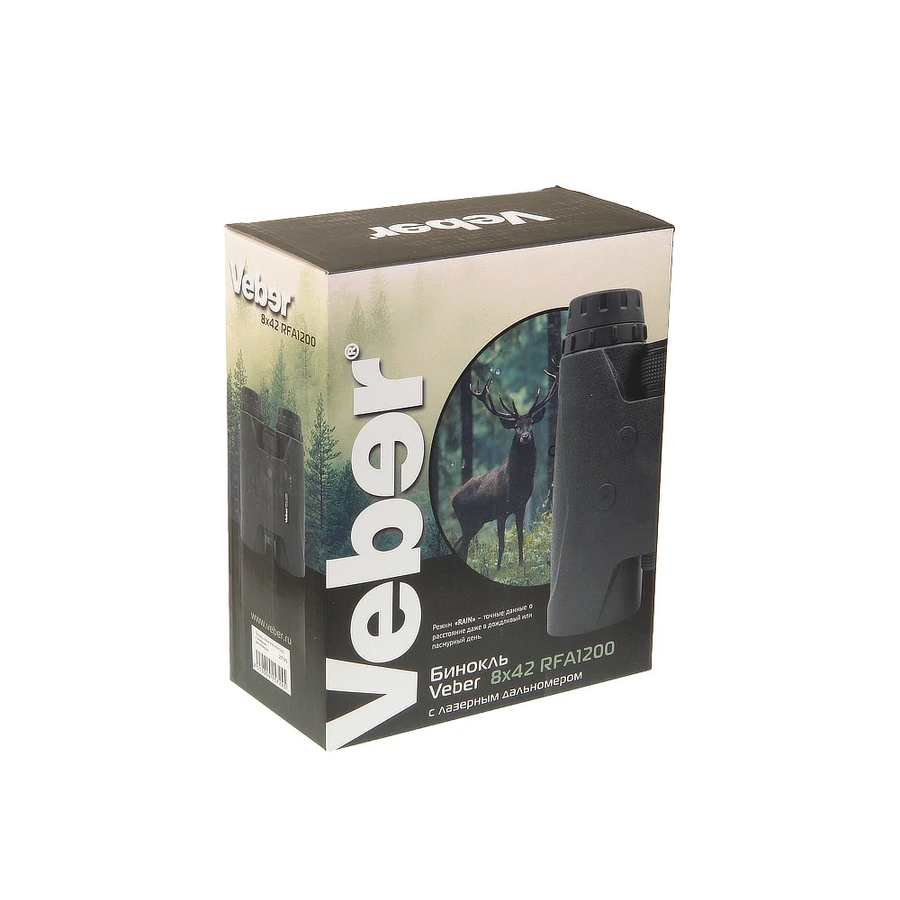 Бинокль Veber 8*42 RFA1200 с лазерным дальномером