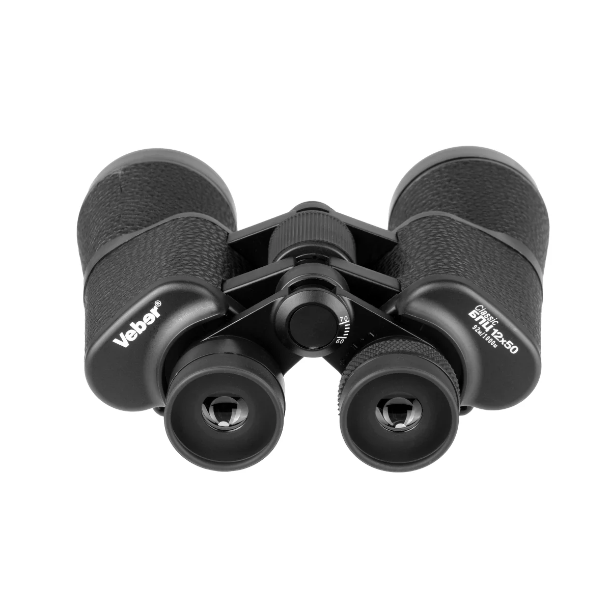 Бинокль Veber Classic БПЦ 12x50 VL черный, кожа