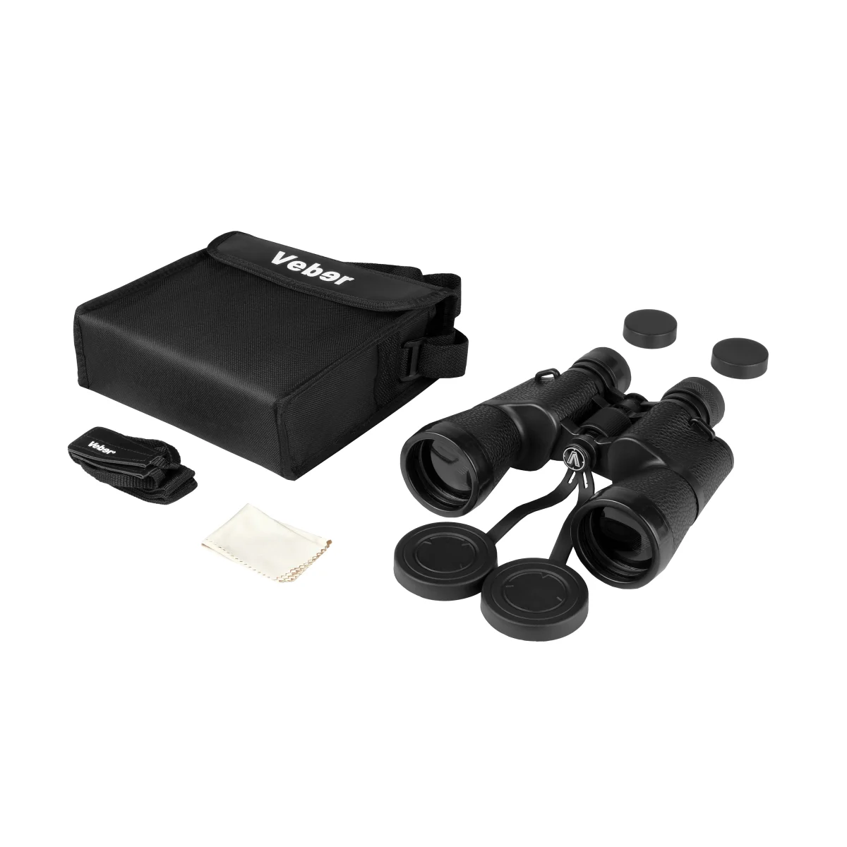 Бинокль Veber Classic БПЦ 12x50 VL черный, кожа