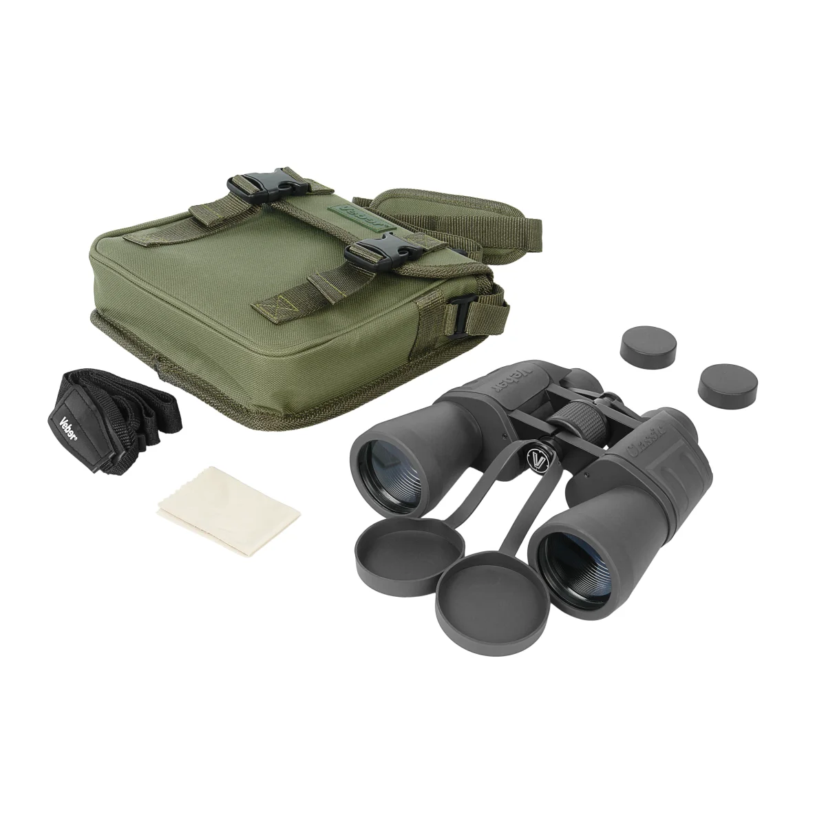 Бинокль Veber Classic БПЦ 12x50 VR серый