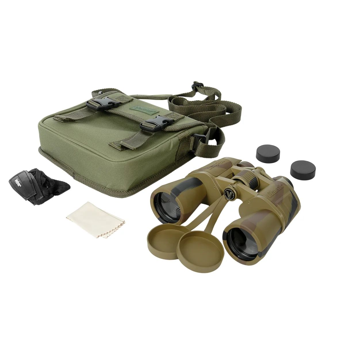 Бинокль Veber Classic БПЦ 20x50 VR камуфлированный