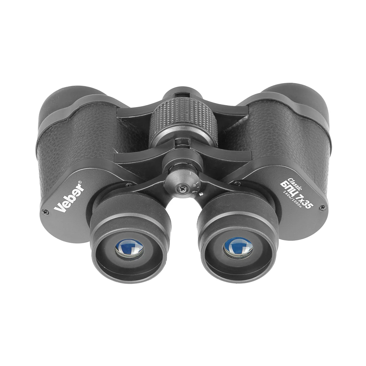 Бинокль Veber Classic БПЦ 7x35 VL черный, кожа