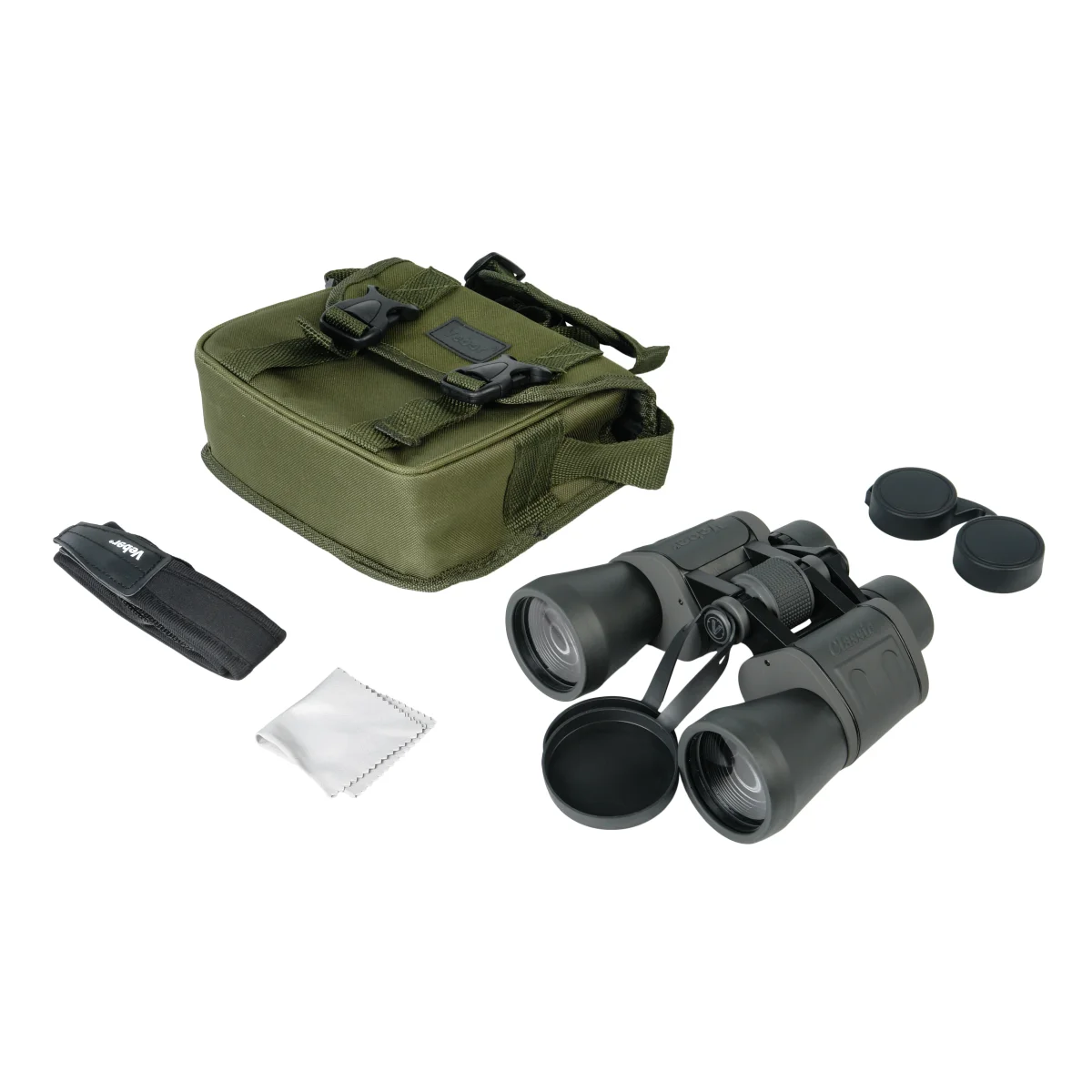 Бинокль Veber Classic БПШЦ 10x50 VRWA широкоугольный, серый