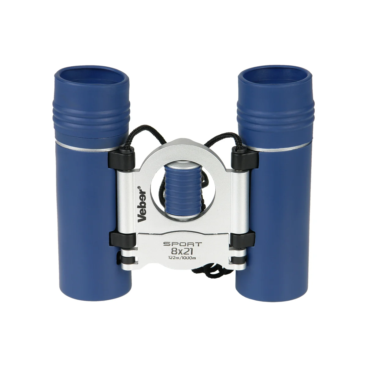 Бинокль Veber Sport new БН 8x21 черный/синий/серебристый