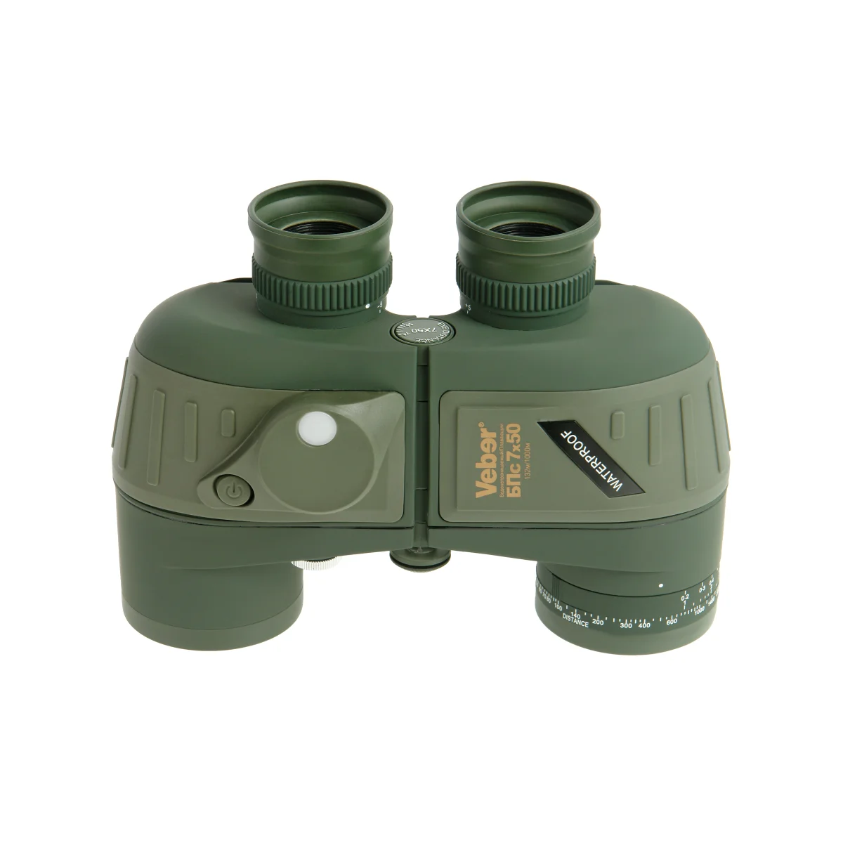 Бинокль Veber Waterproof 7x50 БПс плавающий с компасом