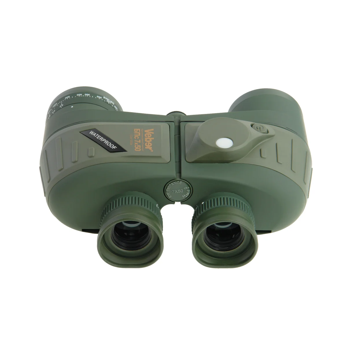 Бинокль Veber Waterproof 7x50 БПс плавающий с компасом