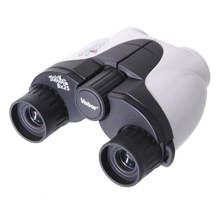 Бинокль Veber White 8x25 белый/черный