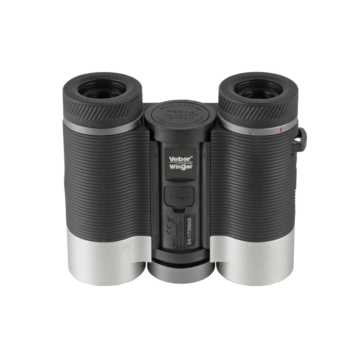 Бинокль Veber Winger 6х22 RF1000 с лазерным дальномером