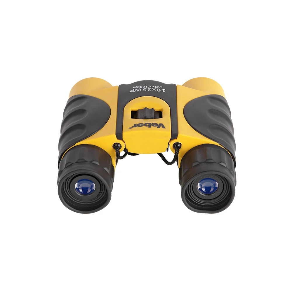 Бинокль Veber WP 10x25 черный/желтый