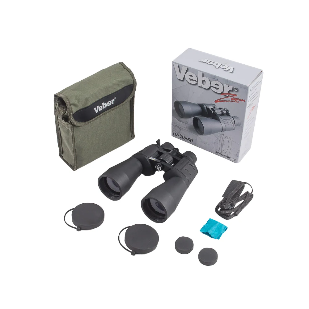 Бинокль Veber ZOOM БПЦ 10-30x60(уценка02)