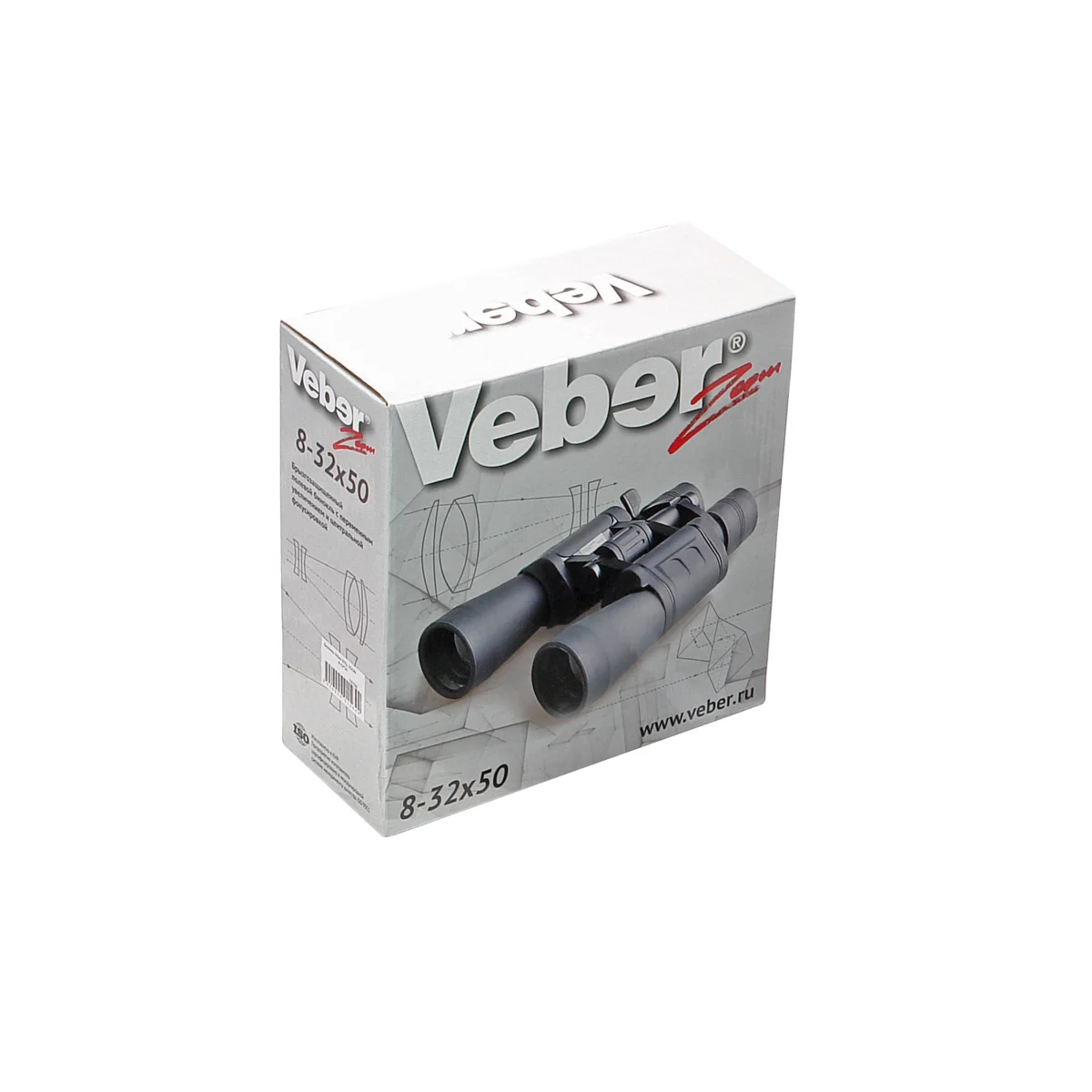 Бинокль Veber ZOOM БПЦ 8-32x50