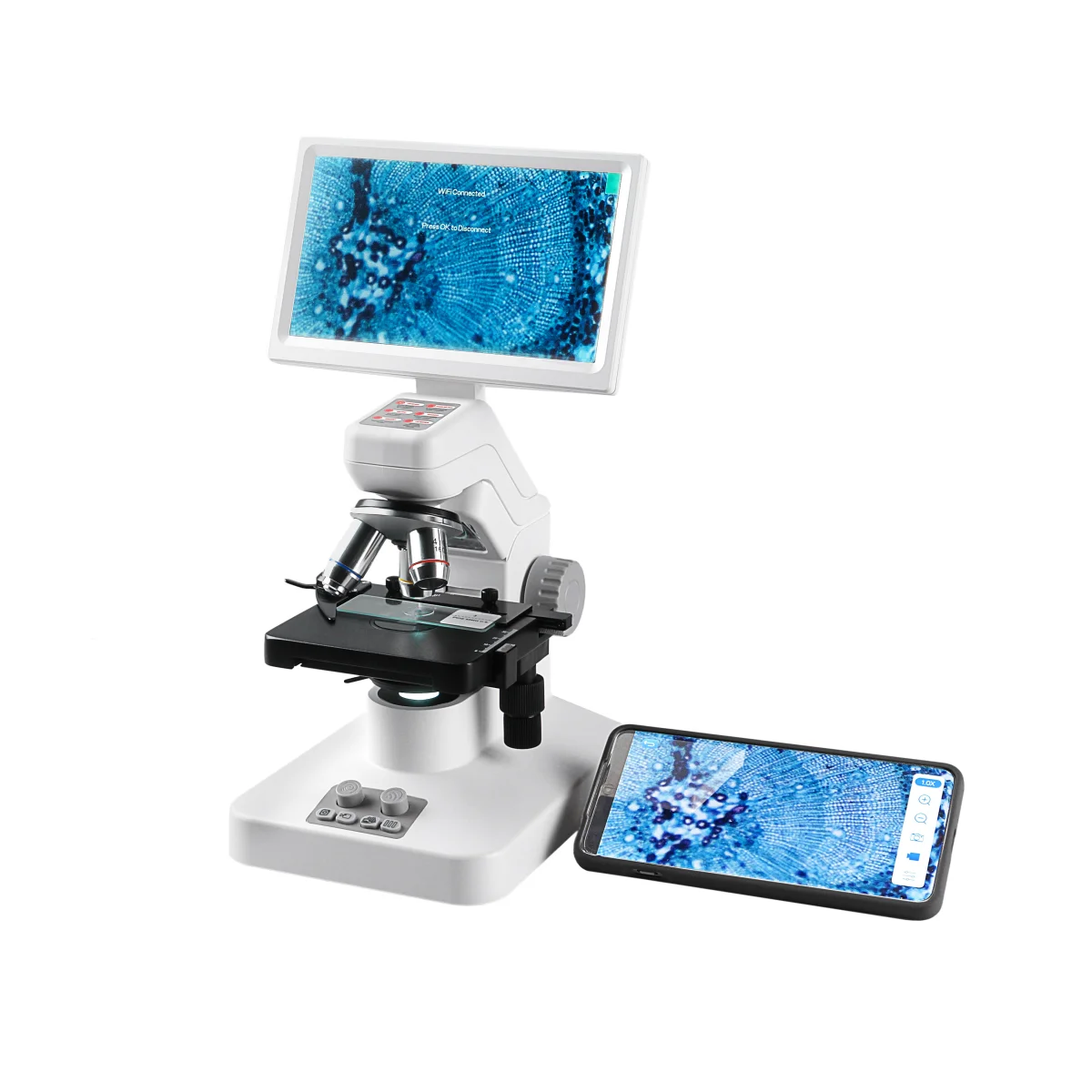 Цифровой микроскоп Микромед iMicro LCD (с нагревательным столиком)