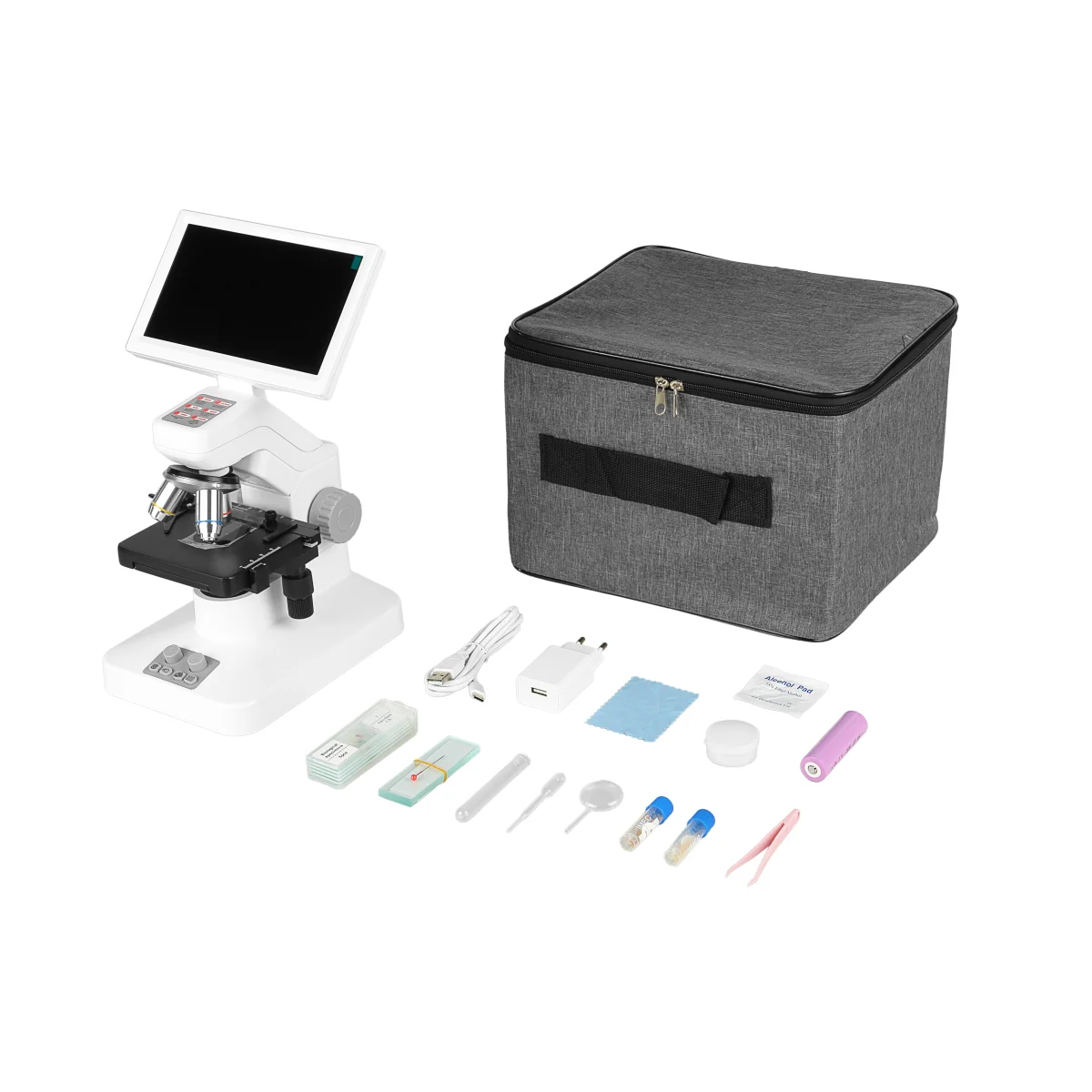 Цифровой микроскоп Микромед iMicro LCD (с нагревательным столиком)