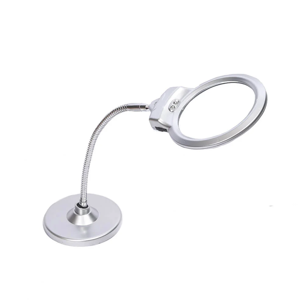 Лупа 48-6 (диам.107мм2.25х,5х, с LED подсветкой)(уценка 01)