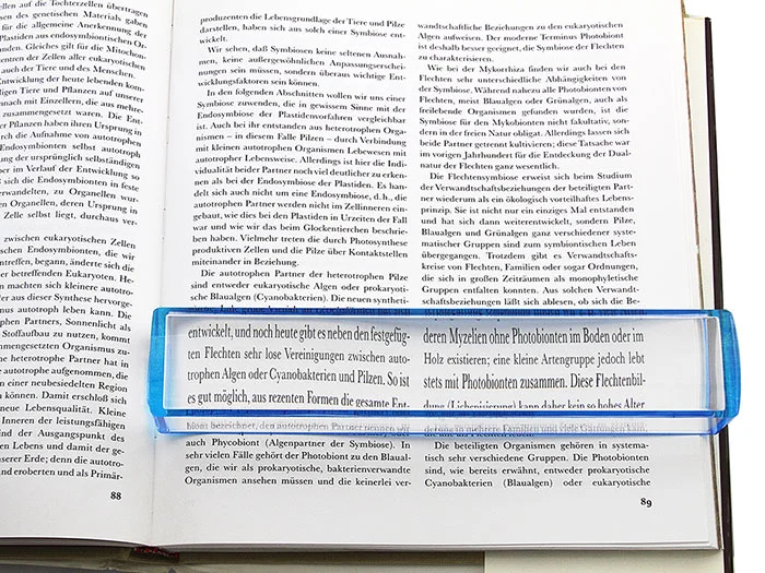 Лупа для чтения Veber 7513, 3x, 200х38 мм