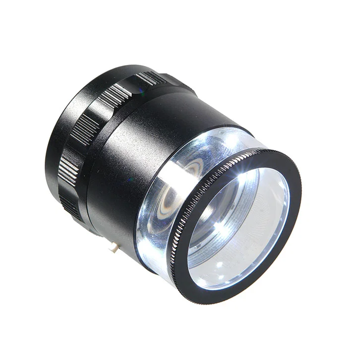 Лупа измерительная с подсветкой Veber MG7173, 10x, 25 мм