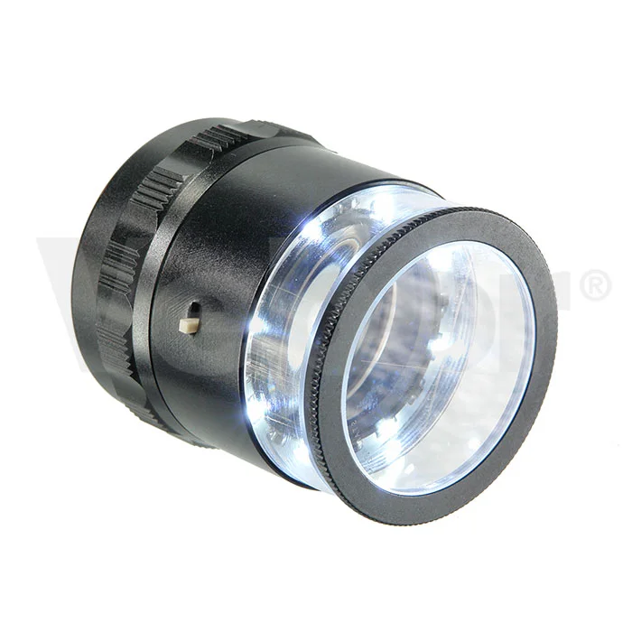 Лупа измерительная с подсветкой Veber MG7173C, 10x, 25 мм