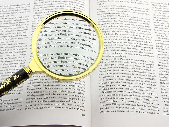 Лупа L90 (диам. 90мм, 5х, сувенирная)