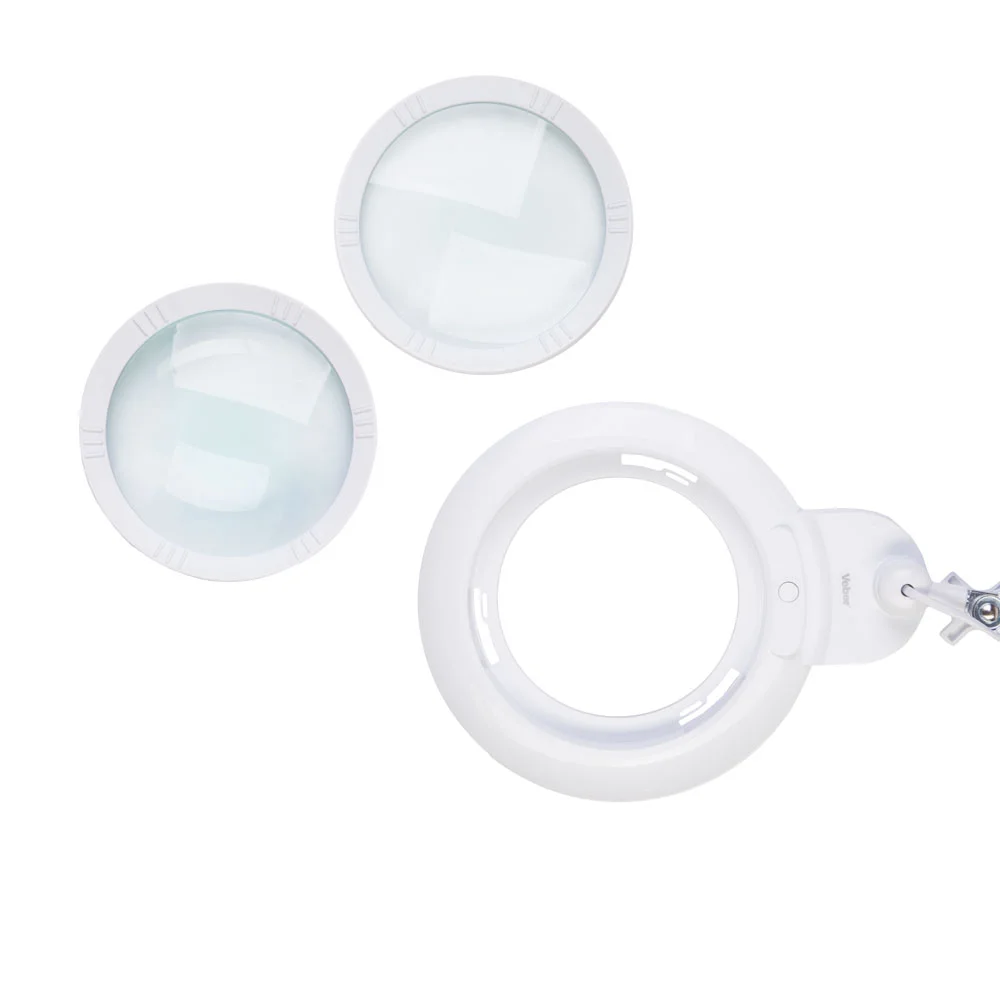 Лупа-лампа 8608D 3D/5D на струбцине