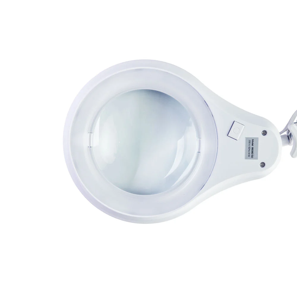 Лупа-лампа 8608D 5D на струбцине