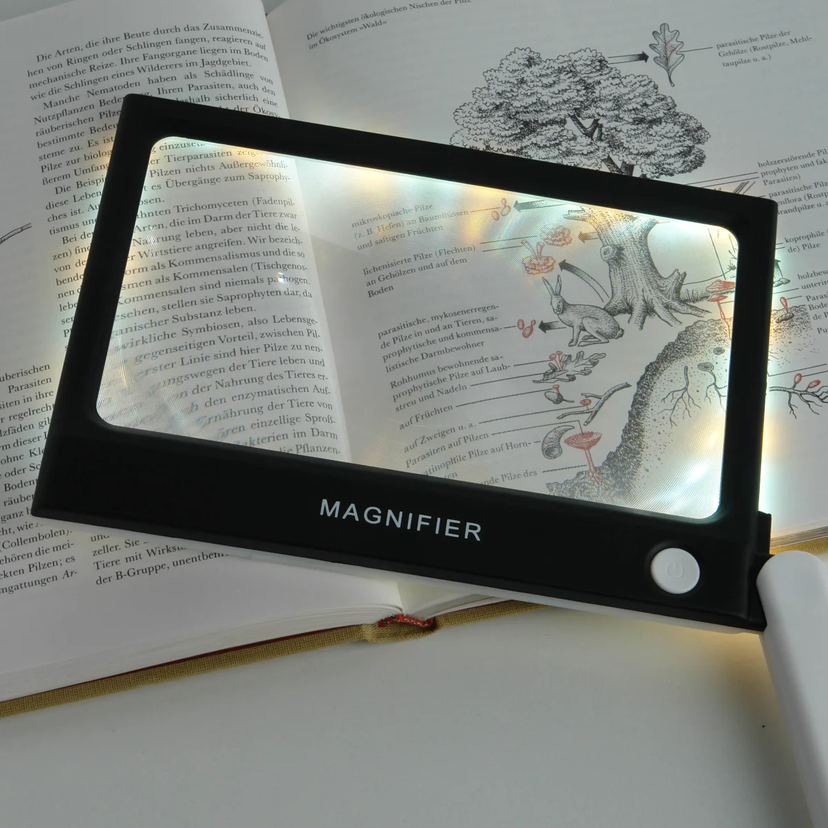 Лупа складная Veber MG1810 с подсветкой