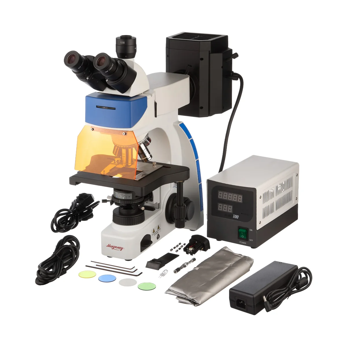 Микроскоп биологический Микромед 3 (вариант ЛЮМ 4 РТ) тринокулярный