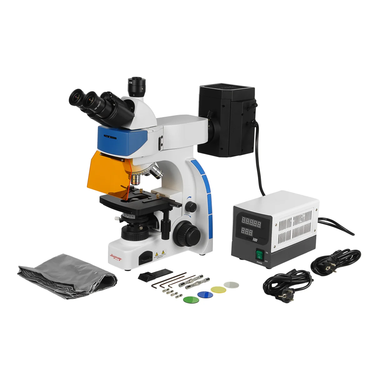 Микроскоп Микромед 3 (вариант ЛЮМ 2 РТ) тринокулярный