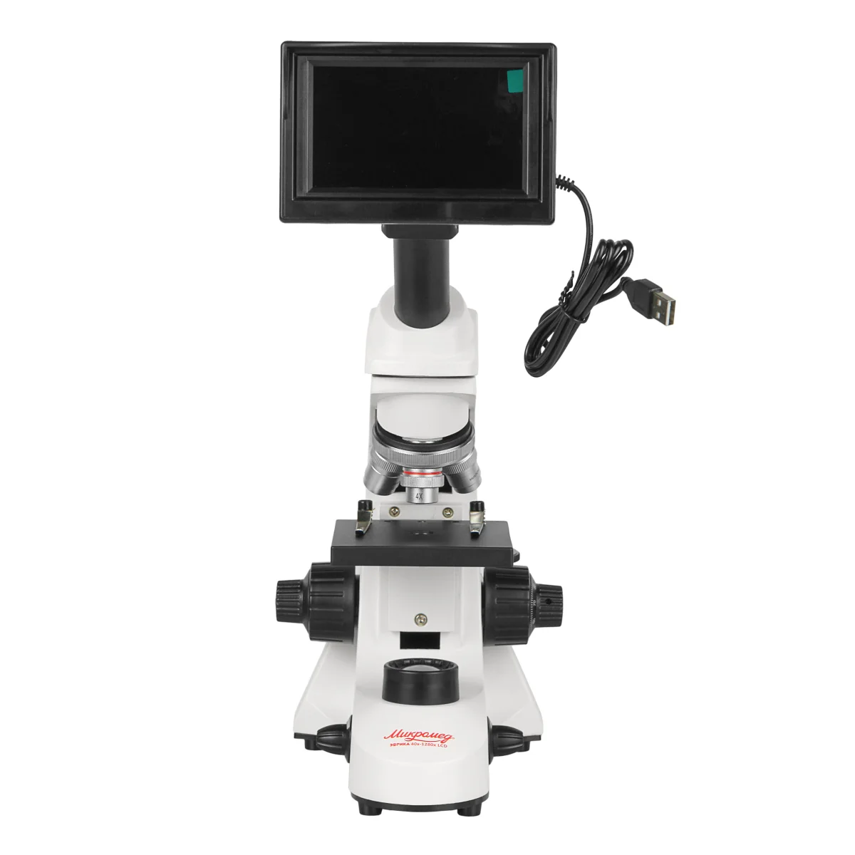 Микроскоп школьный Эврика 40х-1280х LCD цифровой