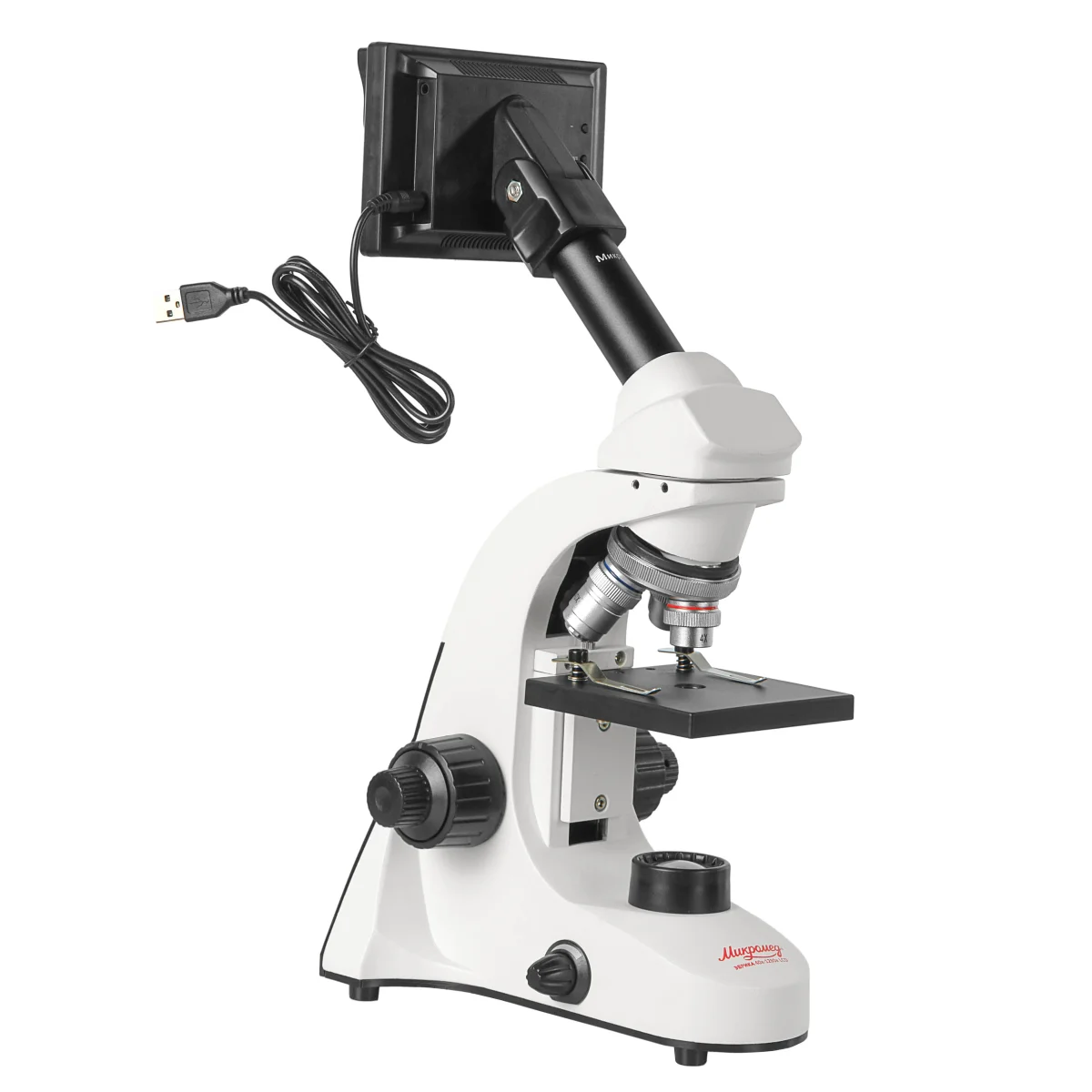 Микроскоп школьный Эврика 40х-1280х LCD цифровой