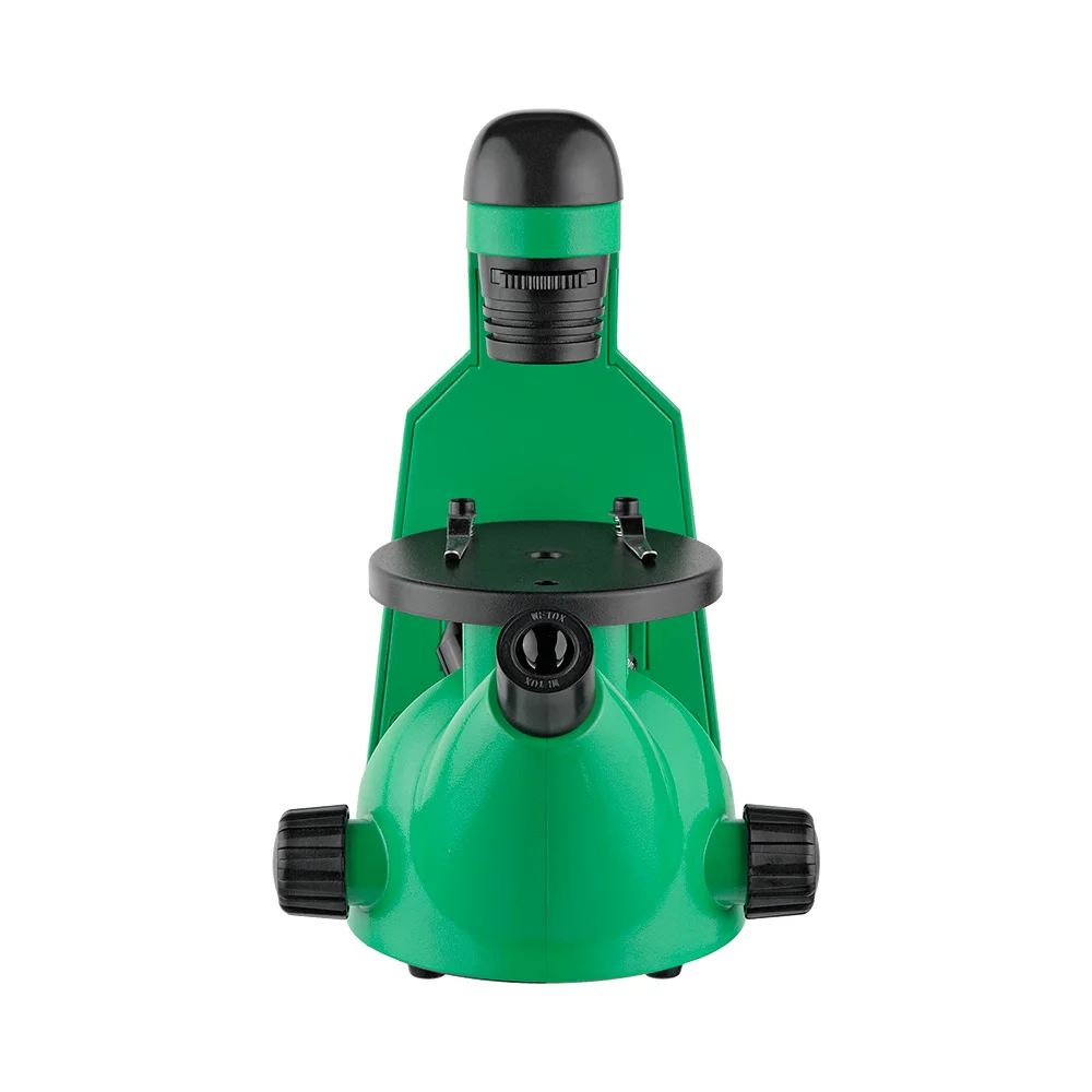 Микроскоп школьный Микромед Эврика 40х-320х инвертированный (лайм)