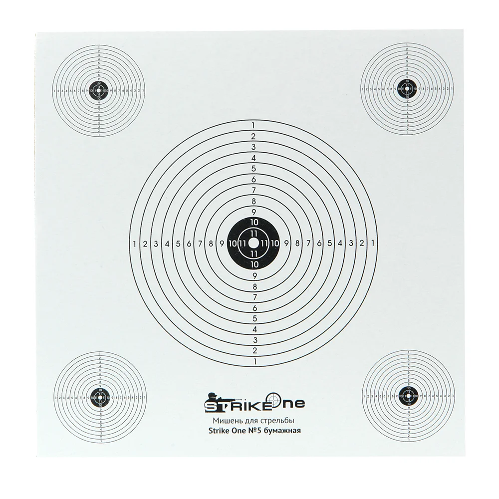 Мишень для стрельбы Strike One №5 бумажная (1 шт )